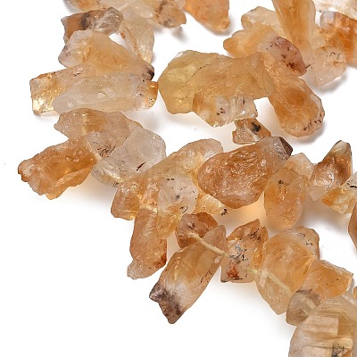 Heated Natural Citrine Beads Strands G-L650-J01-01-1