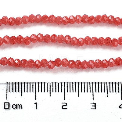 Baking Painted Imitation Jade Glass Bead Strands DGLA-A034-J2MM-A32-1