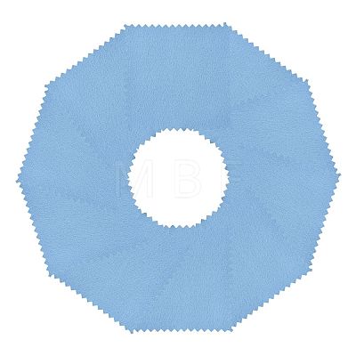 15Pcs Faux Suede Fabric Square Silver Polishing Cloth AJEW-FS0001-44-1