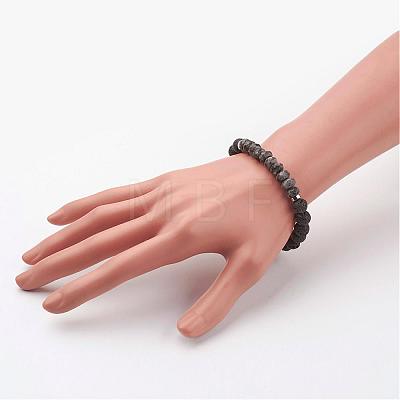 Natural Gemstone Stretch Bracelets BJEW-JB02662-1