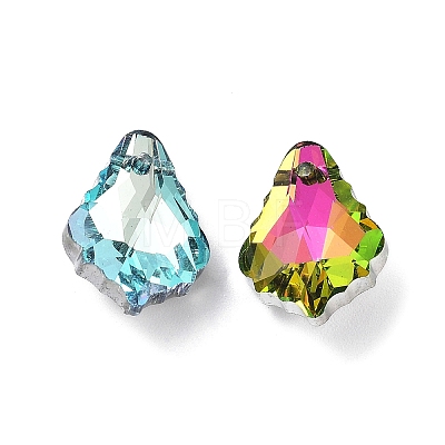 AB Color Plated Electroplate Glass Pendants X-EGLA-O003-06C-M-1