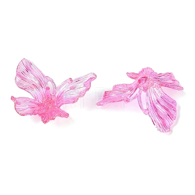 Transparent Plastic Pendants KY-N025-44G-1