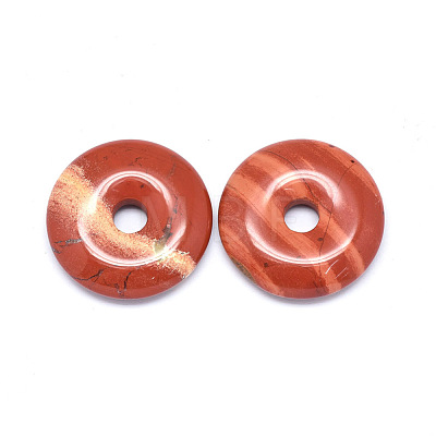 Natural Red Jasper Pendants G-P415-22D-1