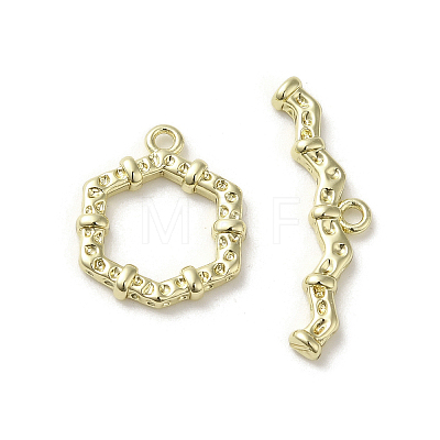 Brass Toggle Clasps KK-C048-01G-1