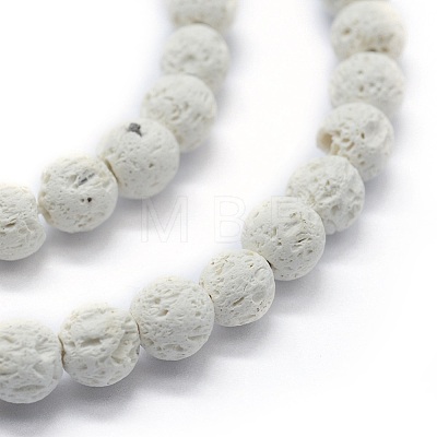Synthetic Lava Rock Round Beads Strands X-G-E508-04-4mm-1-1