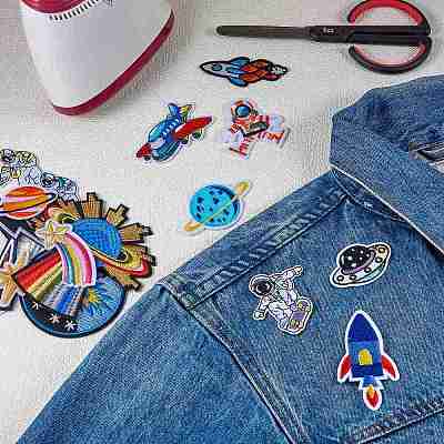 20Pcs 20 Style Computerized Embroidery Cloth Iron on/Sew on Patches DIY-SZ0006-99-1