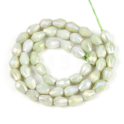 Anti-Tarnish Electroplate Glass Beads Strands GLAA-T025-13A-04-1