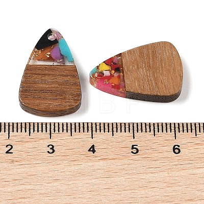 Resin & Wood Pendants WOOD-S061-02C-1