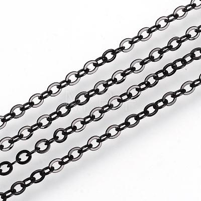 Electrophoresis Brass Cable Chains Necklace Making MAK-R019-01-1