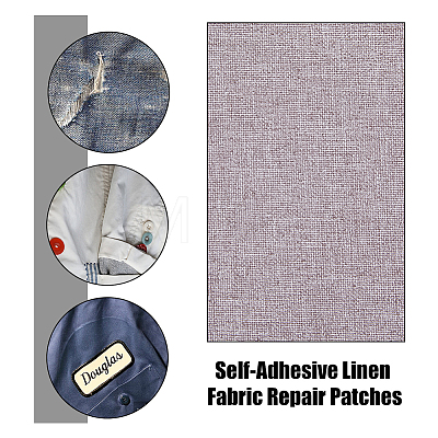 Self Adhesive Linen Fabric DIY-WH0542-20B-1