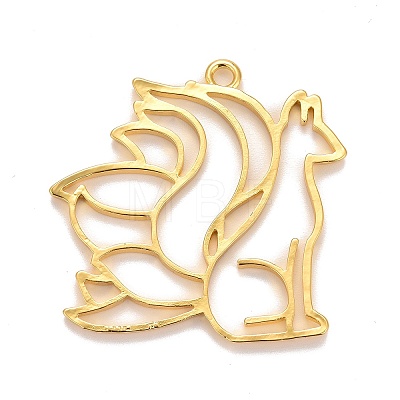 Alloy Open Back Bezel Pendants X-PALLOY-F280-03G-1