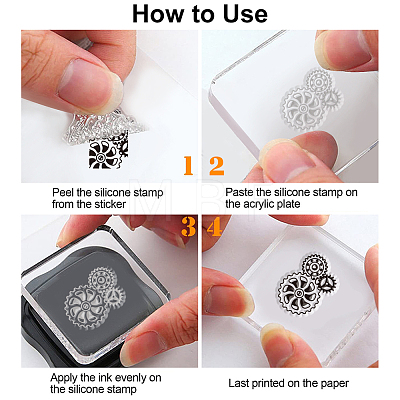 Custom PVC Plastic Clear Stamps DIY-WH0448-0606-1