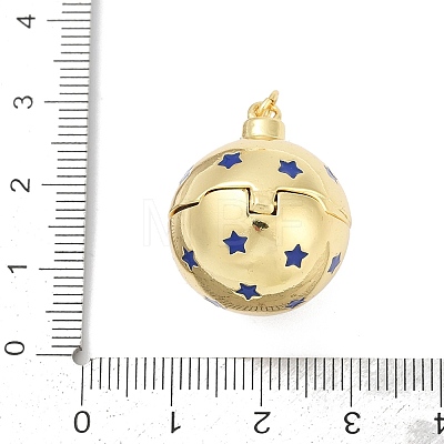 Brass Micro Pave Cubic Zirconia Locket Pendants KK-H203-13G-01-1