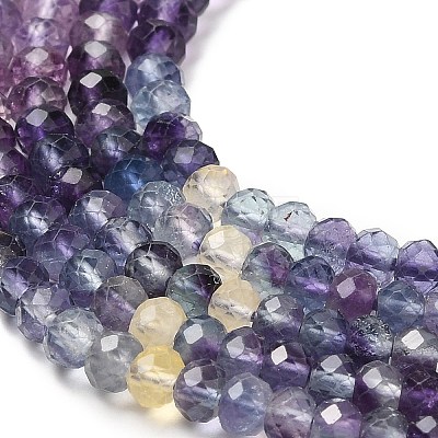 Natural Fluorite Beads Strands G-E608-C10-B-1