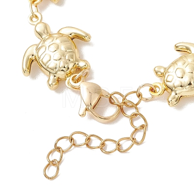 Ocean 304 Stainless Steel Turtle Link Chain Bracelet Making AJEW-JB01550-1