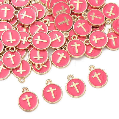 60Pcs Alloy Enamel Pendants ENAM-YW0008-02A-1