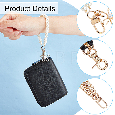 WADORN 3Pcs 3 Style Wrist Phone Case Pendant Decoration & Wristlet Bag Straps AJEW-WR0001-91C-1