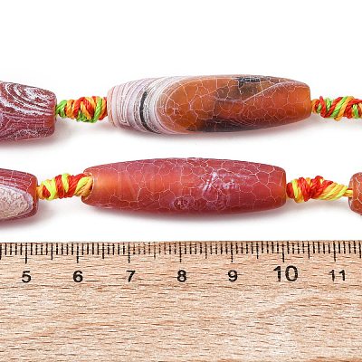 Natural Weathered Agate Beads Strands G-A311-B01-01-1