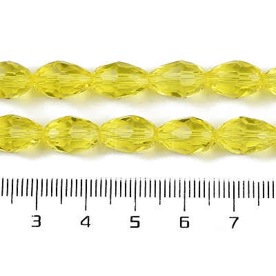 Transparent Glass Beads Strands EGLA-N013-T8mm-D26-1