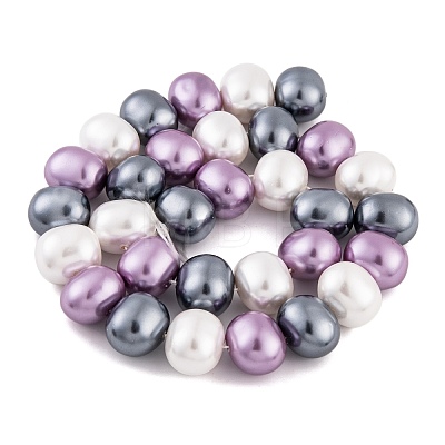 Shell Pearl Beads Strands BSHE-L035-E05-1