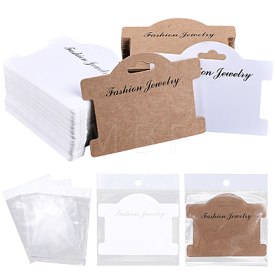 100Pcs 2 Colors Cardboard Display Cards CDIS-SP0001-09-1