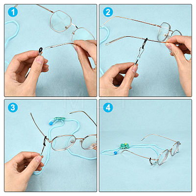  DIY Eyeglasses Neck Strap Making Kits for Children FIND-NB0006-03-1