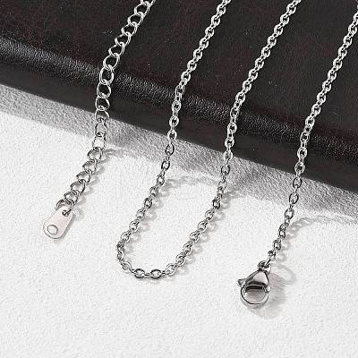 Tarnish Resistant 304 Stainless Steel Necklaces X-NJEW-E080-13P-01-1