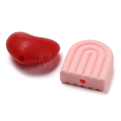 Olycraft 8 Style Food Grade Eco-Friendly Silicone Beads SIL-OC0001-01-1