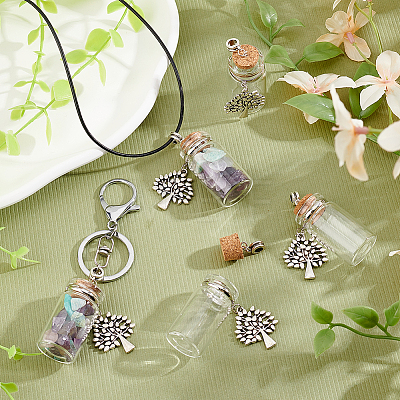 20Pcs Alloy Glass Bottle European Dangle Charms PALLOY-GA0001-14-1
