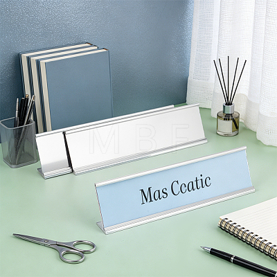 10Pcs Aluminum L-Shaped Table Card Display Frame ODIS-BC0001-42B-1