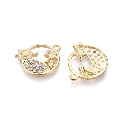 Alloy and Rhinestone Pendants PALLOY-T092-18C-G-1