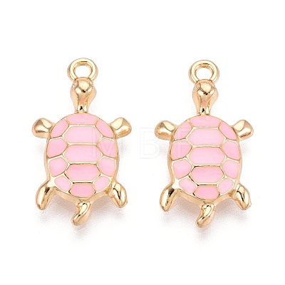Alloy Enamel Pendants PALLOY-T092-26G-03-1