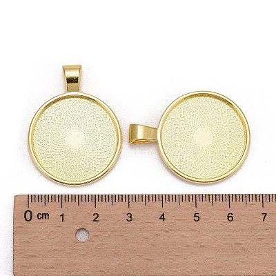 Tibetan Style Alloy Pendant Cabochon Settings LS-TIBE-R295-055G-LF-1