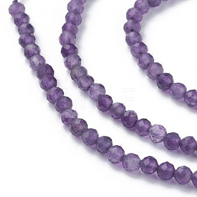 Natural Amethyst Beads Strands G-F619-12-3mm-1