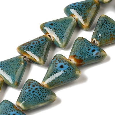 Handmade Porcelain Beads Strands PORC-P028-01A-1