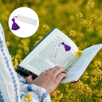 6Pcs Blank Kraft Paper Bookmark AJEW-TADJ0001-31E-1