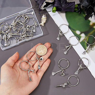 20Pcs Alloy Keychains KEYC-FH00096-1
