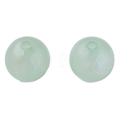 Rainbow Iridescent Plating Acrylic Beads MACR-N006-16A-B01-1