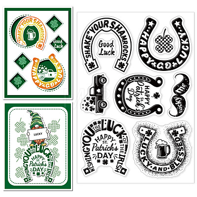 Custom PVC Plastic Clear Stamps DIY-WH0618-0013-1