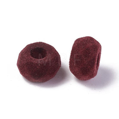 Flocky Acrylic Beads X-OACR-L009-B03-1