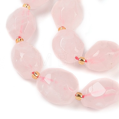 Natural Rose Quartz Beads Strands G-P541-A01-02-1