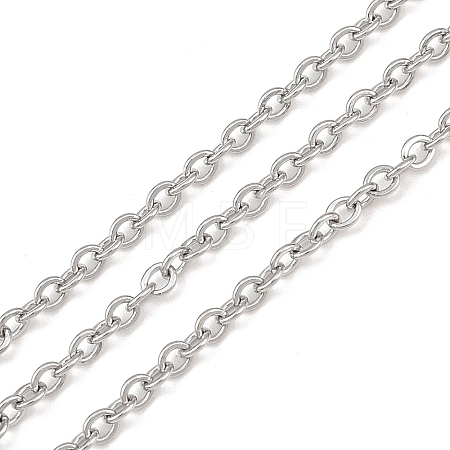 Tarnish Resistant 304 Stainless Steel Cable Chains CHS-R008-10-1