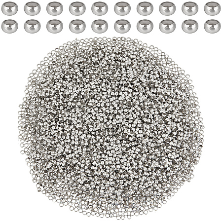 6000Pcs Brass Crimp Beads KK-PA0001-14S-1