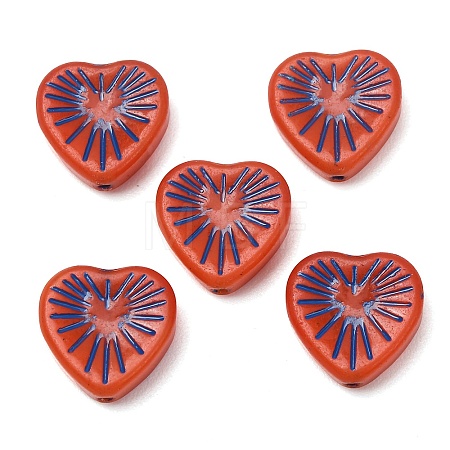 Handmade Lampwork Beads LA-CBAA1BE-03O-1