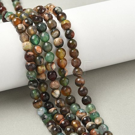 Natural Agate Beads Strands X-G-C082-A01-52-1