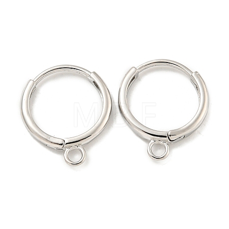 Brass Hoop Earring Findings KK-L211-021P-1