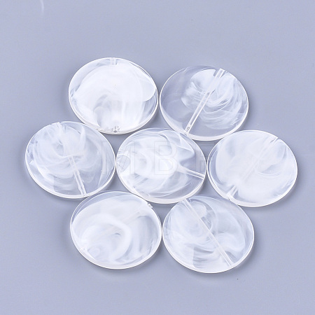 Acrylic Beads X-OACR-T008-01C-1
