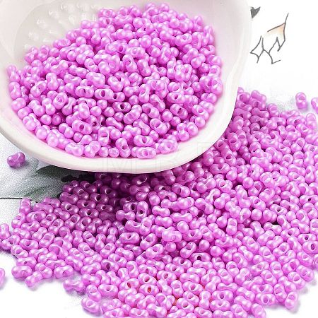Opaque Colours Glass Seed Beads SEED-A033-06I-1