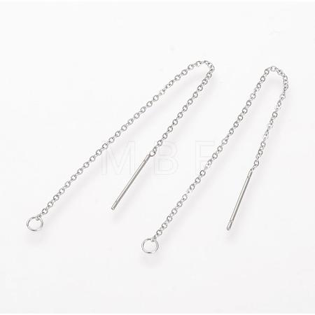 Tarnish Resistant 304 Stainless Steel Earring Findings STAS-S070-1
