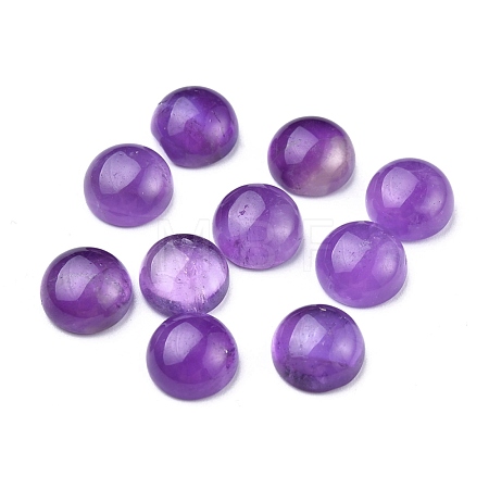 Natural Amethyst Cabochons X-G-P393-R56-8MM-A-1